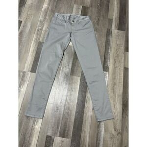 Lilly Pulitzer Womens Size 0 Worth Skinny Pants Grey Gray With Gold Buttons